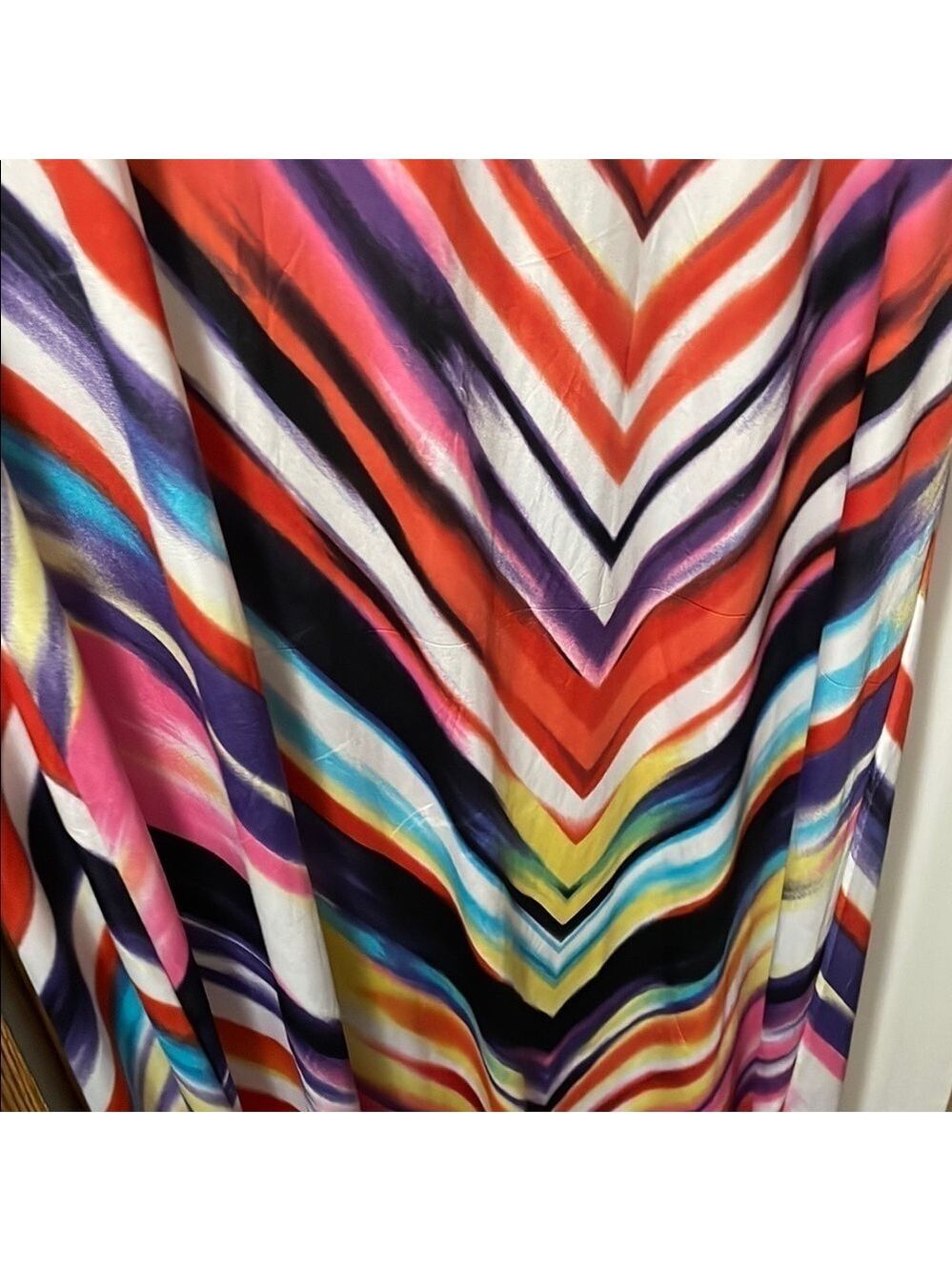 Pink and Blue Sleeveless Maxi Sundress for Resort Wear - Picture 4 of 6